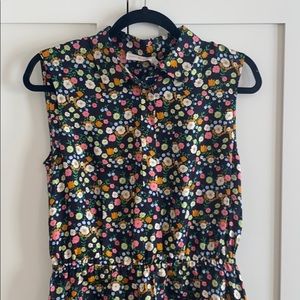 Tory Burch Black Floral Dress